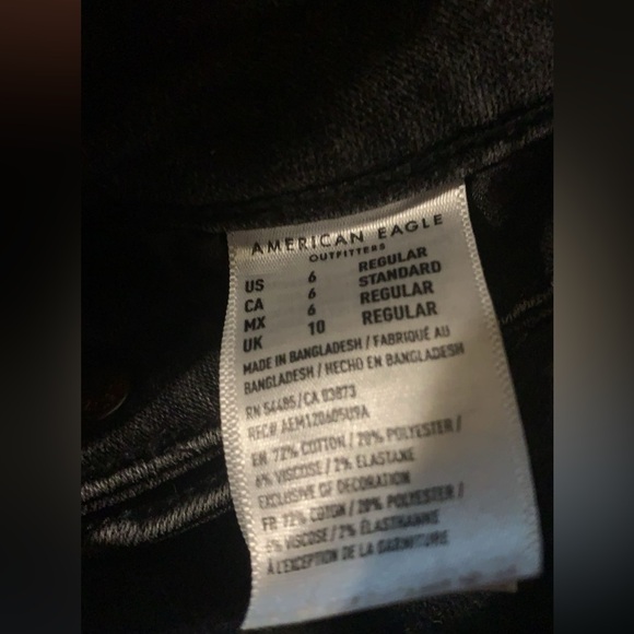Black ripped American eagle jeans - Picture 3 of 3
